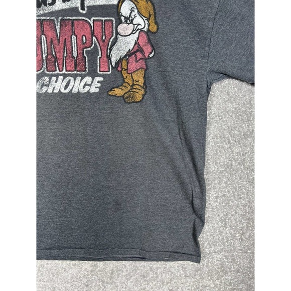 Disney Parks Snow White Genius by Birth GRUMPY By Choice T-Shirt Mens XL Gray - Picture 6 of 15